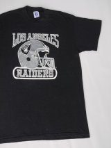 80s LOS ANGELES RAIDERS OFFICIAL VTG T-SHIRT MADE IN USA BLACK SM