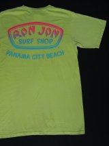 RONJON SURF SHOP VTG T-SHIRT FLUORESCENT YELLOW M