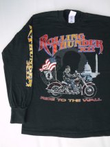 1999 ROLLING THUNDER Ⅻ RIDE TO THE WALL LONG SLEEVE T-SHIRT BLACK M