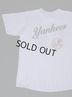 画像2: 1996 MLB NEW YORK YANKEES LOGO VTG T-SHIRT MADE IN USA MARBLED GRAY XL