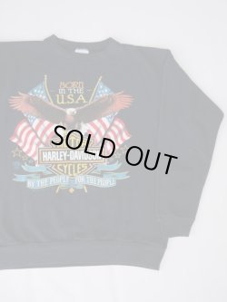 画像2: 1991 HARLEY DAVIDSON BY THE PEOPLE FOR THE PEOPLE OFFICIAL VTG SWEATSHIRT MADE IN USA BLACK L