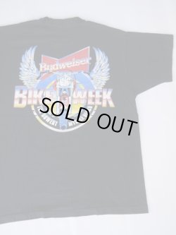 画像6: 90s THE BOWERY BIKE WEEK BUDWEISER VTG T-SHIRT MADE IN USA BLACK XL