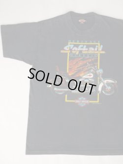 画像2: 90s HARLEY DAVIDSON SOFTAIL HERITAGE CLASSIC OFFICIAL VTG T-SHIRT FADED BLACK XL MADE IN USA