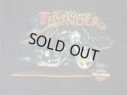 画像3: HARLEY DAVIDSON SHOVEL HEAD ROLLING THUNDER OFFICIAL VTG POCKET T-SHIRT BLACK XL 