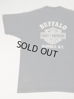 画像7: 91' HARLEY DAVIDSON OFFICIAL BUFFALO NY VTG T-SHIRT BLACK XL