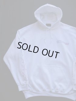 画像3: SIXHELMETS CHOPPERS FLAMES HOODIE WHITE