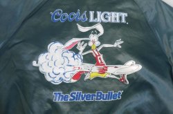 画像3: COORS LIGHT THE SILVER BULLET OFFICIAL VTG STADIUM JACKET NAVY L