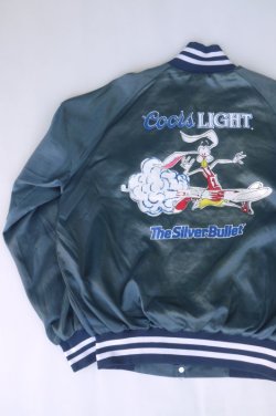 画像2: COORS LIGHT THE SILVER BULLET OFFICIAL VTG STADIUM JACKET NAVY L