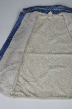 画像4: LEE VTG DENIM BOA VEST S BLUE