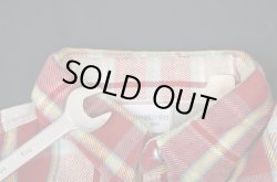 画像6: 70s OSH KOSH VTG COTTON FLANNEL SHIRT BLUE×BEIGE L MADE IN USA