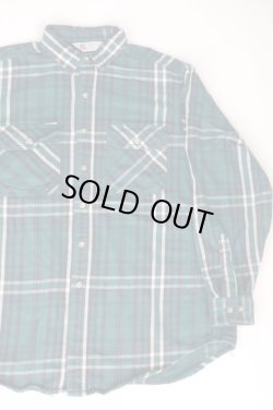 画像2: CARHARTT VTG COTTON FLANNEL SHIRT GREEN L MADE IN USA