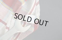 画像8: 70s OSH KOSH VTG COTTON FLANNEL SHIRT BLUE×BEIGE L MADE IN USA