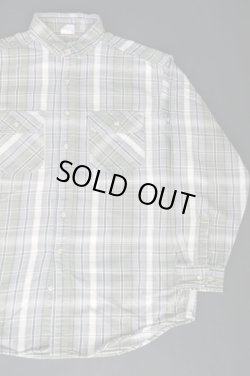 画像2: CARHARTT VTG COTTON FLANNEL SHIRT GRAY×GREEN XL