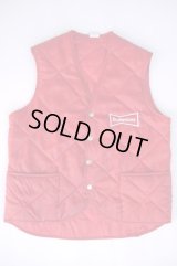 70s BUDWEISER UNITOG INNER QUILTING VEST RED M