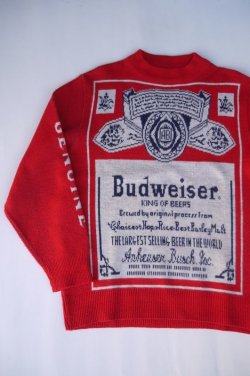 画像2: BUDWEISER SWESTER MADE IN USA RED L
