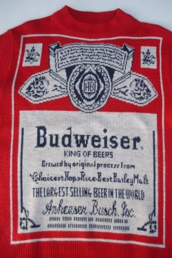 画像3: BUDWEISER SWESTER MADE IN USA RED L