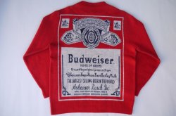 画像5: BUDWEISER SWESTER MADE IN USA RED L