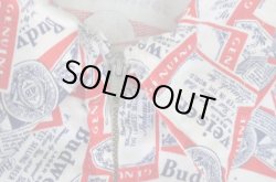 画像4: 70s BUDWEISER PATTERNED ALL OVER ZIPUP JACKET M