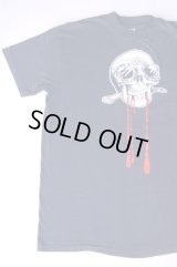 PILOT SKULL VTG T-SHIRT BLACK L