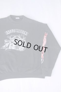 画像2: SS ENTERPRISES FRESNO "BAD TO THE BONE" VTG SWEATSHIRT BLACK M