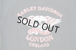 画像3: HARLEY DAVIDSON LONDON SKULL WING VTG SWEATSHIRT BLACK M