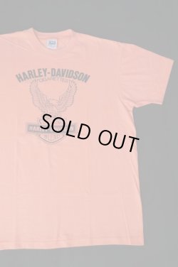 画像2: HARLEY DAVIDSON EAGLE LOGO VTG T-SHIRT FLUORESCENT ORANGE L