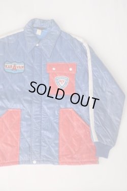 画像2: 80s R.V.I KARAVAN VTG PUFFY RACING JACKET BLUE×RED×WHITE L