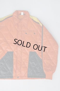 画像2: 80s SWINGSTER VTG PUFFY RACING JACKET ORANGE×BLACK×YELLOW M
