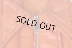 画像5: 80s SWINGSTER VTG PUFFY RACING JACKET ORANGE×BLACK×YELLOW M