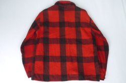 画像5: 40s JC PENNY SPORTCLAD VTG WOOL CPO JACKET RED×BLACK M