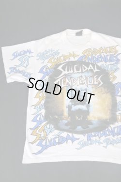 画像1: 90s SUICIDAL TENDENCIES OVER PRINT T-SHIRT WHITE XL