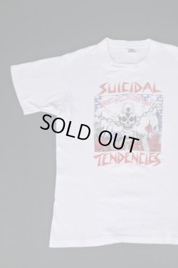 画像1: 80s SUICIDAL TENDENCIES WON'T FALL IN LOVE TODAY VTG T-SHIRT WHITE L