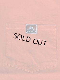 画像3: BEN DAVIS HALF ZIP WORK SHIRT ORANGE XL