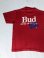 画像1: BUD KING OF BEERS MADE IN THE USA OFFICIAL VTG T-SHIRT RED M (1)