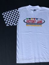 VICTORY LANE MOTORSPORTS OFFICIAL VTG T-SHIRT MADE IN USA WHITE M