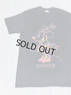 画像1: WALT DISNEY OFFICIAL  MINNIE VTG T-SHIRT BLACK S