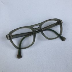 画像1: 70s AMERICAN OPTICAL VTG TEAR DROP EYEWEAR CLEAR GRAY M