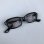 画像1: 60s AMERICAN OPTICAL VTG  SUNGLASS BLACK×CLEAR ORANGE 46 (1)