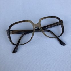 画像1: 70s AMERICAN OPTICAL VTG TEAR DROP EYEWEAR AMBER 54-20