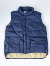 70s-early80s COLUMBIA VTG DOWN VEST BLUE M