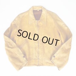 画像1: 40s DEERSKIN VTG LETHER JACKET 