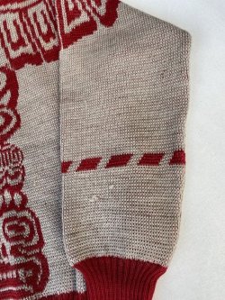 画像5: 50s JANTZEN WING VTG WOOL KNIT SWEATER BEIGE×BROWN ML