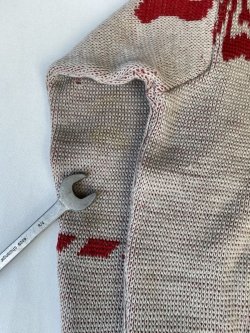 画像6: 50s JANTZEN WING VTG WOOL KNIT SWEATER BEIGE×BROWN ML