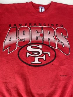画像3: NFL SAN FRANCISCO 49ERS OFFICIAL VTG SWEAT SHIRT RED M