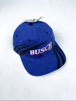 画像1: NOS CHASE AUTHENTICS BUSCH BEER OFFICIAL VTG TRUCKER CAP BLUE