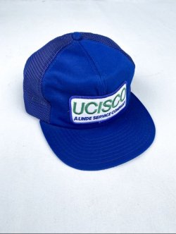 画像1: UCISCO ALINDE SERVICE COMPANY VTG MESH CAP BLUE