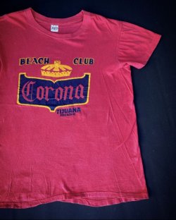 画像1: CORONA BEACH CLUB VTG T-SHIRT RED SM