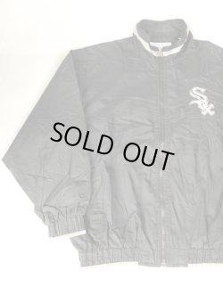 画像2: 90s CHICAGO WHITE SOX FIRST PICK OFFICIAL VTG WINDBREAKER JACKET BLACK XL