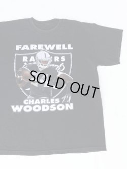 画像1: NFL RAIDERS FAREWELL CHARLES WOODSON T-SHIRT BLACK XL