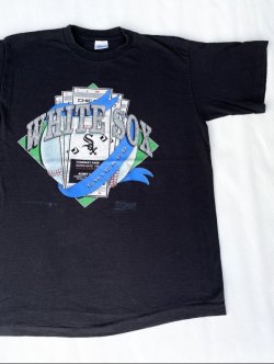 画像1: 1990 CHICAGO WHITE SOX OFFICIAL VTG T-SHIRT BLACK M